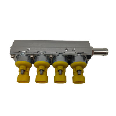 comprar Riel de inyectores LLANO de aluminio para 4 cilindros con resistencia de 2 ohmios para sistema de inyección secuencial online manufacture