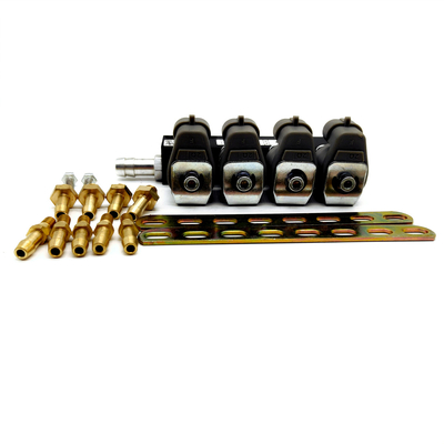 167HZ 2 ohmio Grey Injector Rail LN-LIG1S para 4 el equipo de la conversión del gas del cilindro CNG LPG