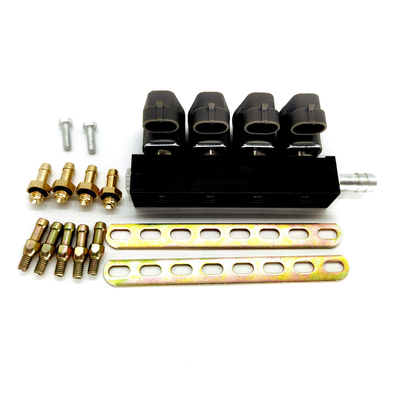 167HZ 2 ohmio Grey Injector Rail LN-LIG1S para 4 el equipo de la conversión del gas del cilindro CNG LPG