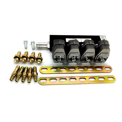 167HZ 2 ohmio Grey Injector Rail LN-LIG1S para 4 el equipo de la conversión del gas del cilindro CNG LPG
