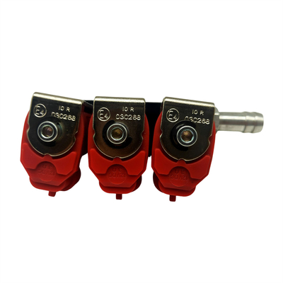 Carril del inyector de LLANO LN-VTK03 para el cilindro 3 coches del LPG CNG de 3 ohmios
