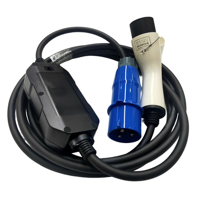 cargador portátil ajustable de la CA GB/T20234 EV de 32A 7KW para el tipo estándar internacional - 2