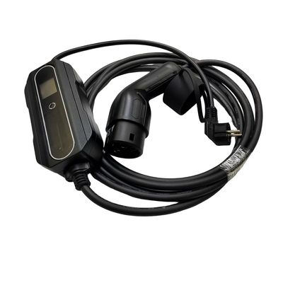 El estándar IEC62196 tapa en cargador portátil de EV 1 CA 16A 3.5kw ajustable de la fase