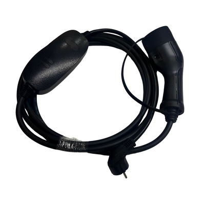 Europeo de la CA 16A 1 tipo portátil del cargador de la fase 1,0 EV - 2 IEC62196