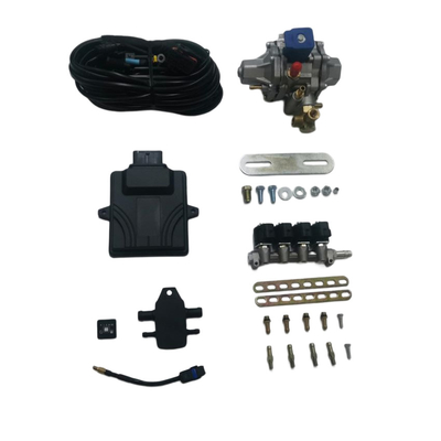 Mini kits de conversión CNG con 48 pines ECU, riel de inyector de 4 cilindros para automóviles CNG GNV