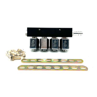 Inyector de GNC de 12 V de aleación para vehículos de 4 cilindros con resistencia de 3 Ohm probada profesionalmente