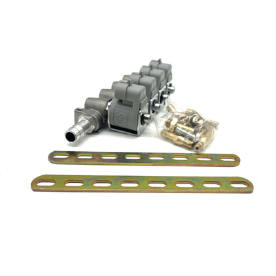Prueba profesional de los rieles de inyección gris para vehículos de 4 tiempos de GLP/GNC con resistencia de 2 Ohm
