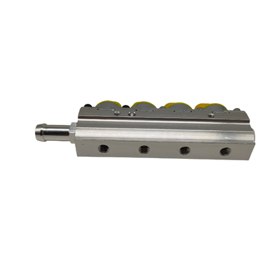 Inyector de tren de plata amarilla profesional probado para coches de 4 cilindros de GNC o GLP