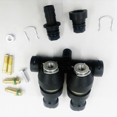 4 carril montado 2Ohm/3Ohm del inyector del LPG CNG del negro del cilindro