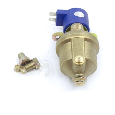Filtro de combustible de bronce del canal CNG LPG de la forma de U integrado con la válvula electromagnética