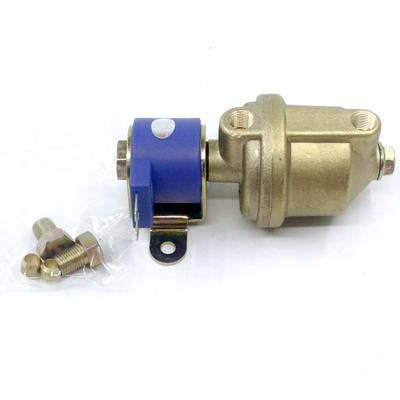 Filtro de combustible de bronce del canal CNG LPG de la forma de U integrado con la válvula electromagnética
