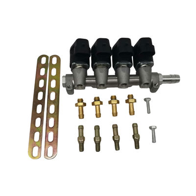 Good price Inyector de aleación de GLP GNC de 4 cilindros con voltaje de 12 V y resistencia de 2 Ohm en línea